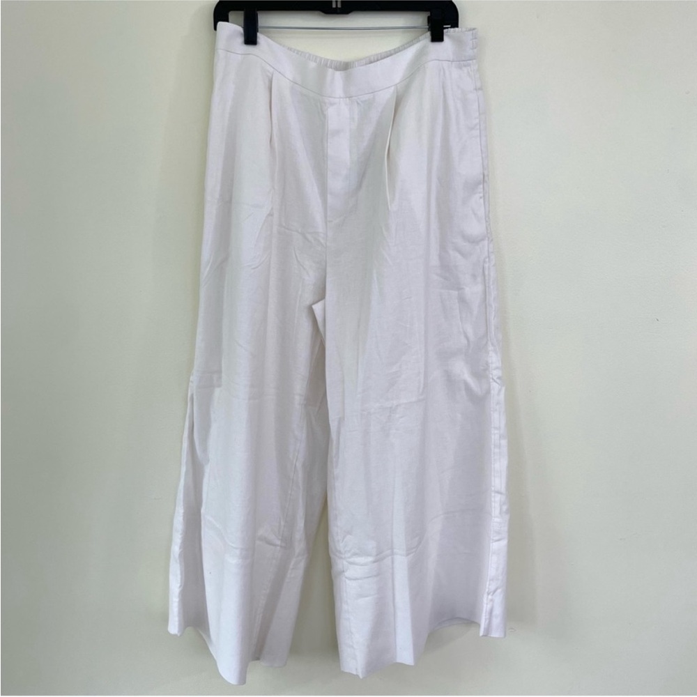 Banana Republic White Wide-Leg Pants - Picture 2 of 6